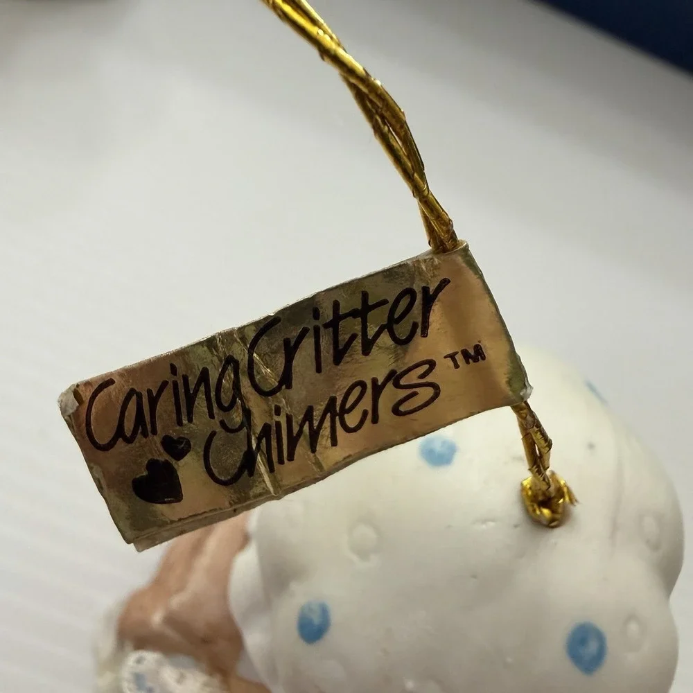 Vintage JASCO Caring Critters Chimer Christmas Ornament Mother Bird & Chick